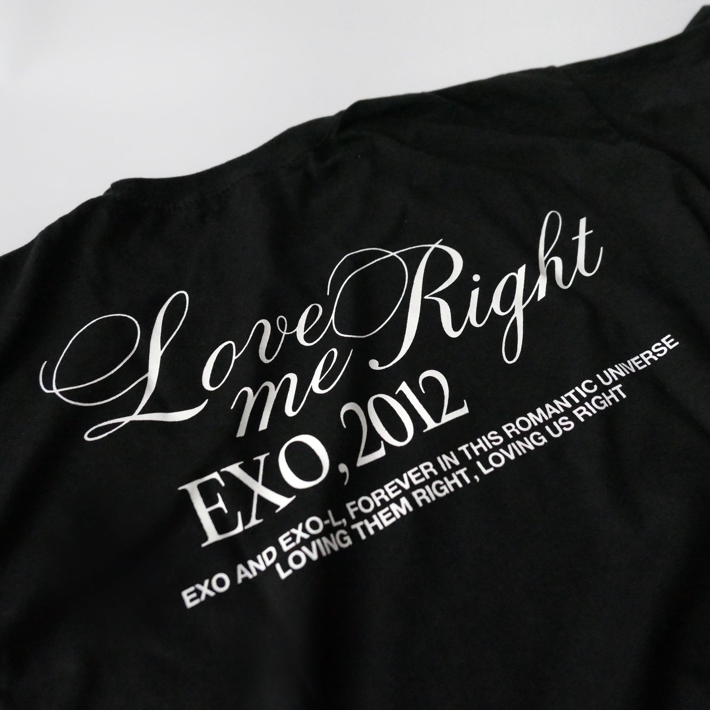 LOVE ME (RIGHT) SHIRT (BLACK)